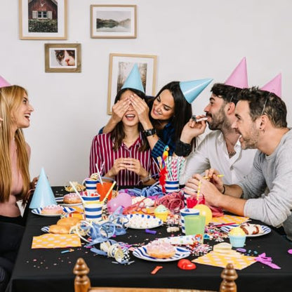 54IN X 600FT Plastic Table Cover Roll with Cutter Box, Cut to Size Plastic Table Cloths for Parties, Birthday, (Black, 54"x7680"(Rectangular)) - color: Black, size: 7680" x 54" (Rectangular)