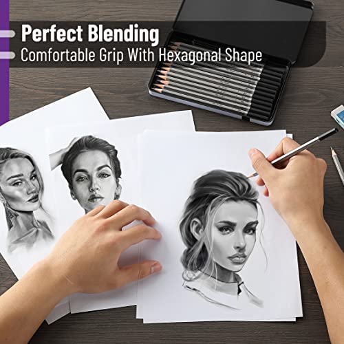 Mr. Pen- Sketch Pencils for Drawing, 14 Pack - size: 14 pcs