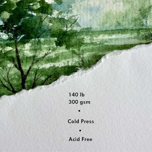 tumuarta Watercolor Journal, 140 LB, 300 GSM, Cotton Paper, Cold Press | 3.5x5.5”, 24 Sheets, 48 Pages, Watercolor Paper Sketchbooks For Use As Travel Notebook and Mixed Media Pad On The Go - color: Gray