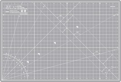 Elan Cutting Mat A3 Gray, Self Healing Cutting Mat 12x18 Inch, 5-Ply Craft Board Gray, Hobby Board for Crafts 12x18 Inch - style: 18 x 12"