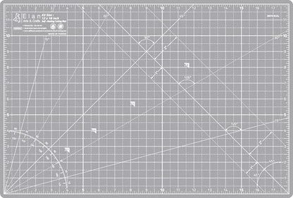 Elan Cutting Mat A3 Gray, Self Healing Cutting Mat 12x18 Inch, 5-Ply Craft Board Gray, Hobby Board for Crafts 12x18 Inch - style: 18 x 12"