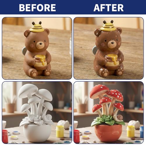 OSBANG 100ML Air Dry Clay Glaze, Matte Finish Air Dry Clay Varnish, Helps Prevent Cracking, Scratches and Wear, Clear Sealant for Ceramics, Paintings, Wood and DIY Projects - size: Matte