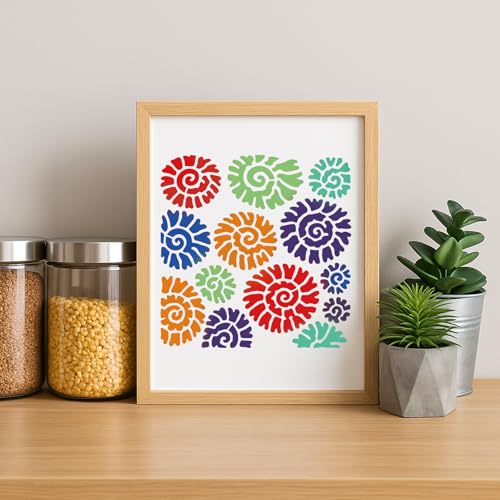 INFUNLY 20pcs Textures Stencils for Painting 5.9x5.9 Reusable Wall Stencils DIY Mixed Line Textures Stencils Brick Layered Pattern Drawing Template for Wood Canvas Wall Paper Home Decor - style: 20PCS Textures Line