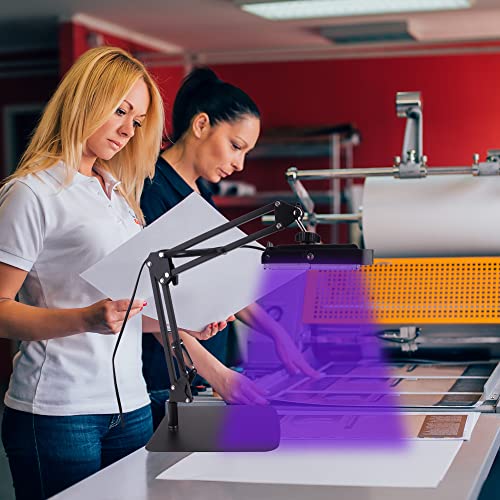 Dorhui 60W LED UV Screen Printing Exposure Light Kit with Adjustable Stand & Replacement Lamp Head, 395nm, 110V, Compatible with Diazo Photo Emulsion