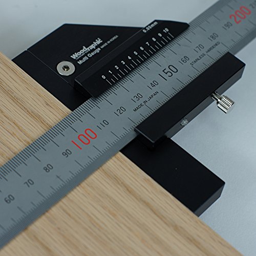 Scriber Gauge 150mm – Metric Marking Tool, CNC Measuring Rule, Layout Gauge, Thickness Checker for Precision Woodworking, Cabinet Making, Framing, Joinery (New Version) - size: 150mm