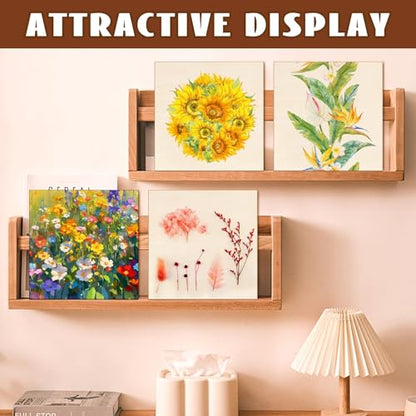 FSWCCK 10 Pack 8 x 8 inch Wood Panel Boards, Unfinished Wood Canvas Panels for Crafts, Painting Canvas, DIY Art Projects, Pouring, Arts Use with Oils, Acrylics ﻿ - size: 8"X 8" 10 Pack