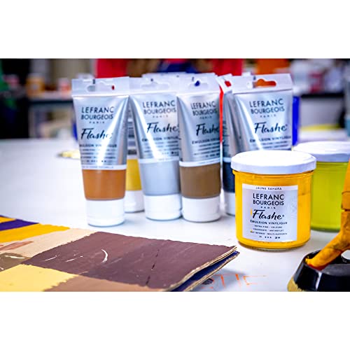 Lefranc Bourgeois Flashe Vinyl Paint, Set of 6 x 20ml Tubes | Extra-Fine Vinyl Emulsion Paint; Ultra-Matte, Highly Opaque, Multisurface Use, Easy Mixing