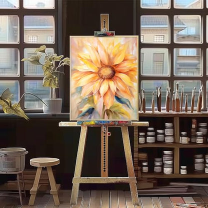Natuyalo Paint by Numbers Kit for Adults - Sunflower DIY Adult Paint by Number Kits Flowers Acrylic Canvas Painting for Adults Beginners Kids Art Crafts Without Frame, 16x20 Inch - color: ART-01