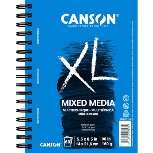 Canson XL Series Mixed Media Pad 5-1/2" x 8-1/2" - size: 5.5x8.5, style: Mixed Media