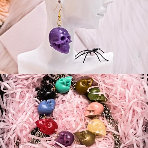 Skull Crafting Molds, Set of 10 Halloween Skull Resin Molds - color: 10PCS Mini 3d Skull