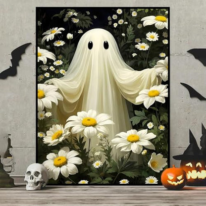 HHMATITS Halloween Ghosts Diamond Art Kits for Adults - color: Halloween-3