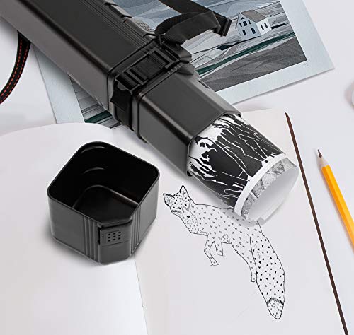 VViViD Black Plastic Telescoping Length Drafting & Portfolio Tube (25-41") - size: 25-41"
