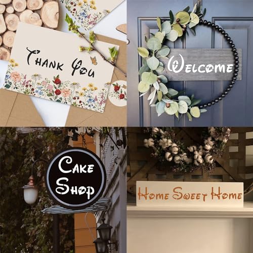 3 Inch Alphabet Letter and Number Stencils for Painting - 70 Pcs Magic Reusable Plastic Art Craft Stencils for Wood Sign, Journal, DIY Craft Decoration - size: 3 inch