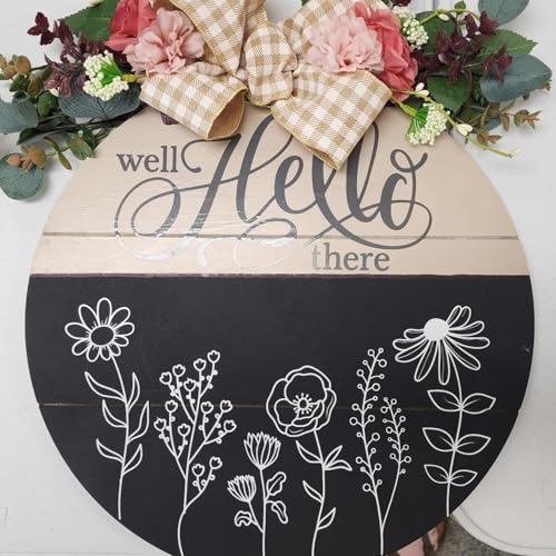 Wildflower Stencils for Walls Flower Stencils | Floral Stencil for Painting on Wood Wall Canvas Fabrics Furniture Card - style: Wildflower 01