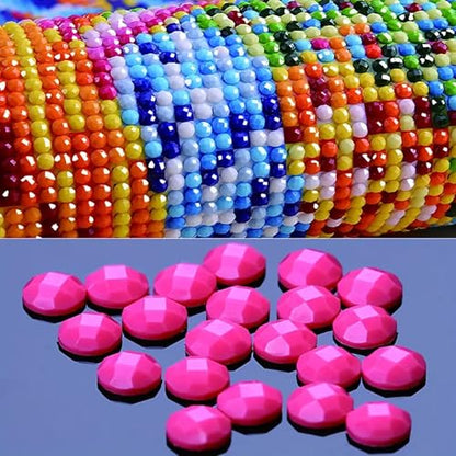 Moon Cat 5D Diamond Painting Kit, Wildflower Diamond Art for Adults | Full Round DrillDiamond Dots Kits Gem Arts DIY Crafts for Home Wall Deco Present Cat Lovers12x16inch - color: KM1144-1
