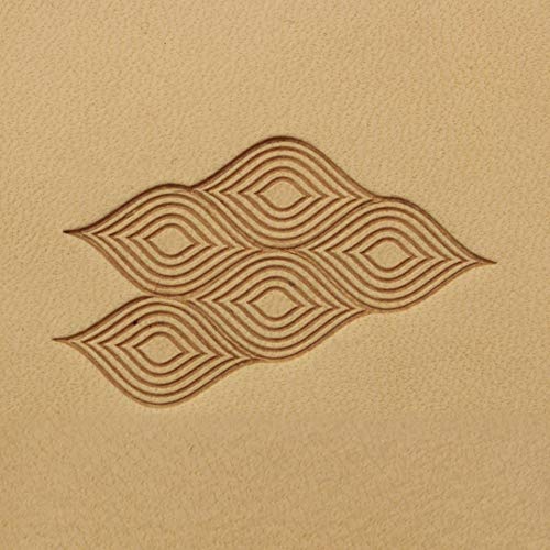 DandS ltd Leather Stamp Tool, Professional Steel Craft Tool for Leatherworking, Embossing, Carving & Stamping Leather Projects, Belts Wallets & DIY Projects Compatible with Mallet #182 - color: Geometric 0.66x 0.31"