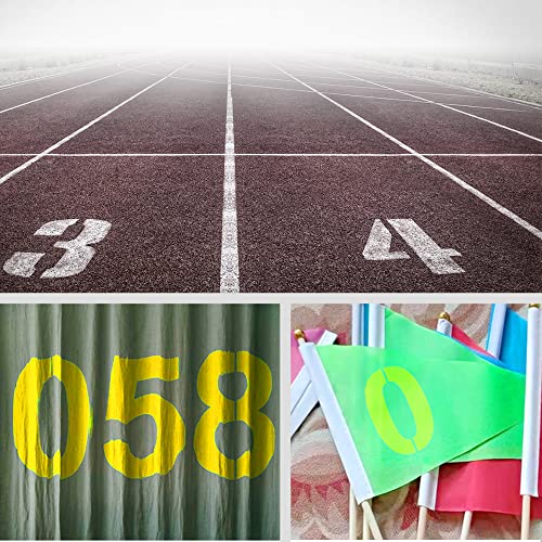 8 Inch Large Number Stencils Kit 0-9 Address Number Stencil Set Reusable Plastic Number Painting Templates Stencils for Address Number Mailbox Signs Road Parking Lot Door Trucks Painting Stencils - color: 8 Inch