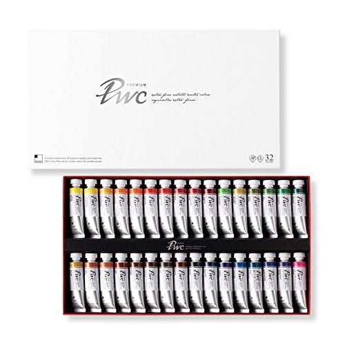 PWC SHINHAN Extra Fine Watercolor Paint 15ml Tubes 32 Color Set
