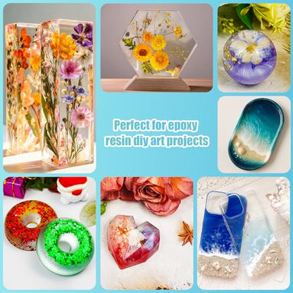 ProKKUV 16oz Epoxy Resin,Resin Art Kit for Beginners Molds for DIY Gift | Bubble Free Self Leveling Mix 1:1 Resin for Art Resin Casting Resin DIY Art Crafts - color: 16 OZ Kit