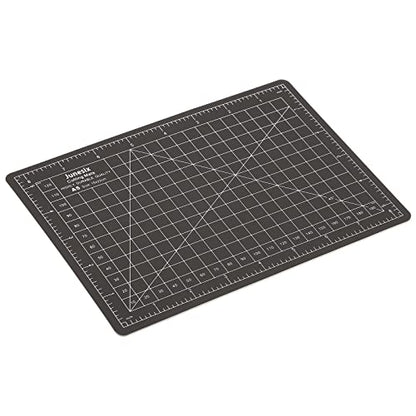MECCANIXITY 6" x 8" Cutting Mats, Rotary Fabric Mat Self Recover Sewing Mat Double Sided for Hobbyist DIY Craft Creative Design, A5 Black White