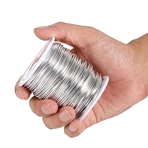 Aluminum Craft Wire 18 Gauge(1.0mm)–328 Feet(100M)+18 Gauge (1.0mm) 32.8Ft (10M) + Pliers – Bendable Metal Wire for Sculpting, Armature, Jewelry Making, DIY Crafts (Silver) - size: 18Gauge, style: Silvery