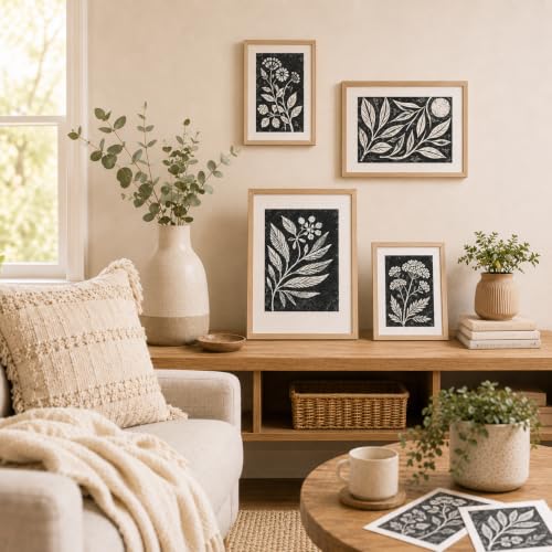 Linocut Kit for Beginers Linoleum Blocks for Board Carving Linocut Tools Stamp Printing Tools for Adults Art Craft Kits