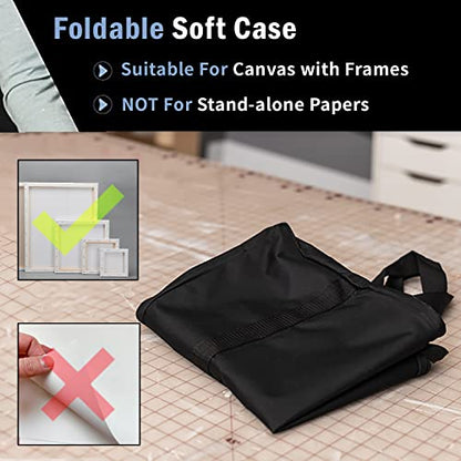 Sleekspace Art Portfolio Case. Soft Case Professional Portfolio with Multi Handles for Artwork Storage,Presentation Book Carrying,Artist Portfolio Bag - size: 19x25 Inches