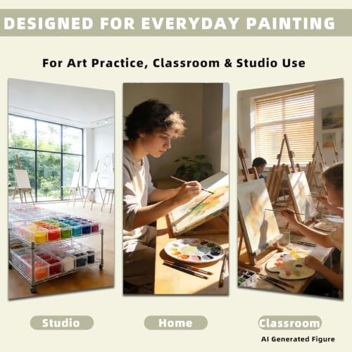 29.92" x 16 ft Cotton Linen Blend Canvas Roll for Painting,12 oz Triple Acrylic Gesso Primed Artist Canvas Roll,Unstretched Canvas Fabric for Oil Painting,Professional Artists & Art Students - size: 29.92 in × 16 ft