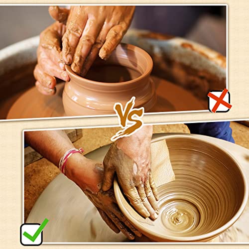 Potchen 20 Pieces Pre Cut Chamois Pottery Clay Ceramic Tool | Shammy Leather for Trimming Pot Rims, Polishing Ceramic Surfaces, Pottery Wheel Work, Soft Absorbent Tool - size: 3 x 3.7 Inch