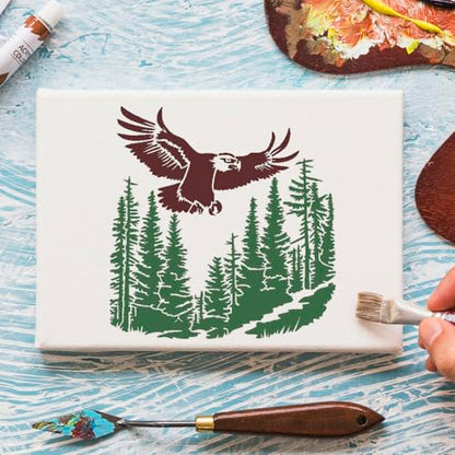 Wood Burning Stencils for Painting 12" Eagle Stencil - style: Eagle