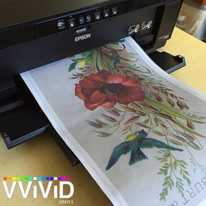 Printable Inkjet Primed Gessoed 8.5" x 11" Canvas Paper Sheets (10 Sheets) - size: 10 sheets