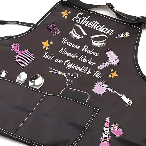 JXGZSO Esthetician Apron - Estheticians & Cosmetologist Apron Gifts for Makeup Artists & Beauticians - color: Esthetician Apron