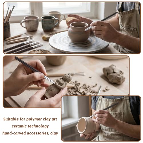 15 Pcs Silicone Paint Brushes for Crafts, 5 Shapes Head, Rubber Paint Pens Silicone Clay Tools Dotting Tools for Painting Pottery Nail Art Gouache Acrylic 0.11/0.20/0.31 inch