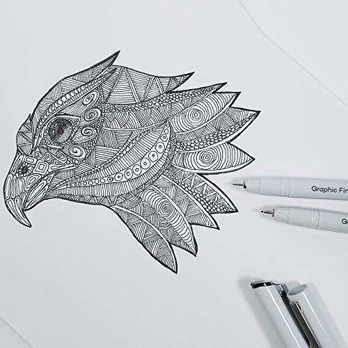 Graphic Fineliners Pens, Premium set of 7, pen0005