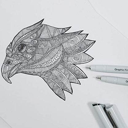 Graphic Fineliners Pens, Premium set of 7, pen0005