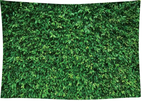 9x6Ft Green Leaves Grass Lawn Party Photography Backdrop - Greenery Decoration for Birthday, Newborn Baby Shower, Wedding - size: 9X6Ft