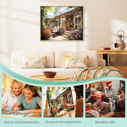 Paint by Numbers Kit for Adults, Bookstore DIY Painting Kit, 16x20 Inch - color: CYOP1P16