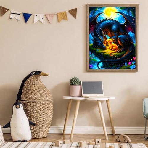 Arttoplus Dragon Diamond Art Kits for Adults Beginner 12x16 inch - color: G9468