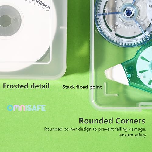 6 Pack Large Plastic Hobby Art Craft Organizer,Storage Containers | Stackable Design, Clear, Latching Lid, High-Grade Material, for Pencil Box, for Crayon - size: Large - 6 Pack