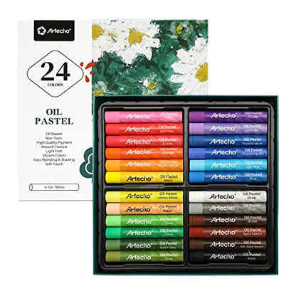 Artecho Oil Pastels Set of 24 Colors (10 x 70 mm)