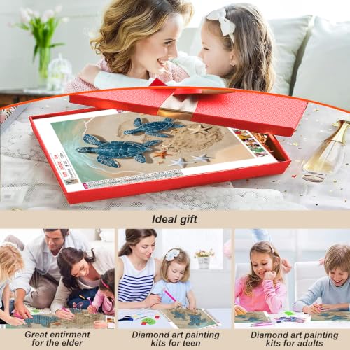 hill froeistung 5D Turtles Diamond Art Painting Kits for Adults - color: HF-A020