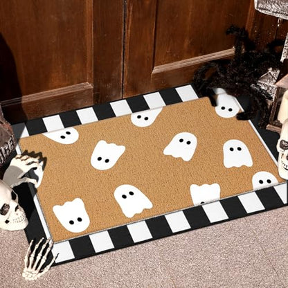 Fullhawl 18 Pcs Stencils for Door Mats, Large Seasonal Painting Stencils | Holiday Templates, Reusable Coir Doormat Stencils, Welcome Mat Stencil, Drawing DIY Project, Window Walls Floor Canvas Decor