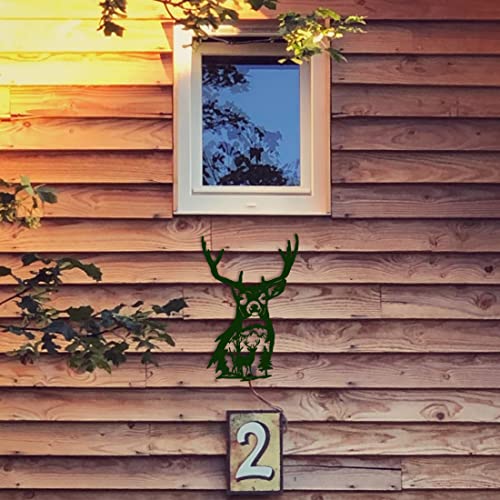 Deer Head Wall Hanging Resin Silicone Mold, Deer Epoxy Casting Mold for Wall Hanging Mount Home Office Decoration, DIY Crafts Door Wall Art Party Decoration - size: Front of the deer