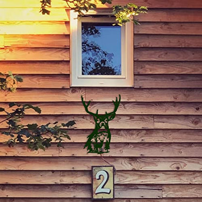 Deer Head Wall Hanging Resin Silicone Mold, Deer Epoxy Casting Mold for Wall Hanging Mount Home Office Decoration, DIY Crafts Door Wall Art Party Decoration - size: Front of the deer