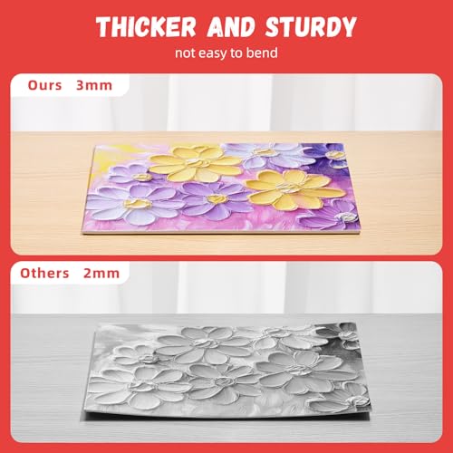 Simetufy Canvas Boards for Painting 52 Pack 8 x 10 Inch Blank Flat Canvas Panels 100% Cotton Pre-Primed for Acrylic & Oil Paint, Art Supplies for Kids & Adults - size: 8"x10"- 52 pack