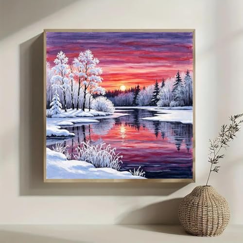 Lophomie Diamond Art Kits for Adults, 5D Diamond Painting Kits 14x14 in - color: Diamond Art Landscape, size: 13.8x13.8in (35x35cm)
