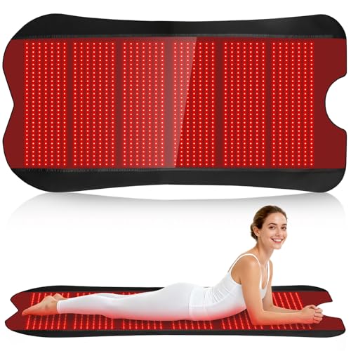 Red Light Therapy Mat for Body, Red Lights Pad with 660nm&850nm Infrared Light Therapy Mat, Chirstmas Birthday Festival Gift for Women Men Father Dad Mother Mom Lover Elderly 76.8"x39.4" - size: 76.8"x39.4"