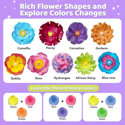 ROOCHKD Paper Flower Science Kit, Paper Flower Crafts for Kids