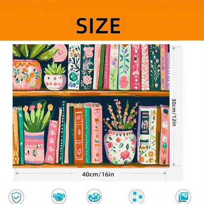 Book Flower Paint by Numbers Kit On Canvas for Adults Beginners 12x16In - color: PB463-1