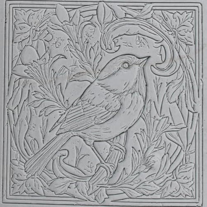 Chickadee Clay Texture Roller 4" for Polymer Clay - color: Chickadee Roller, size: 4 inch